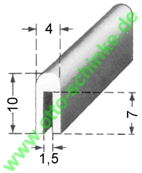 U-Profil 1,5 mm rund