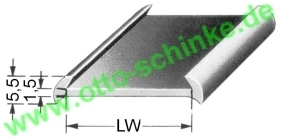 Unterlegprofil LW 20 mm für Zierleisten