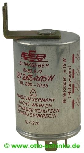 Blinkgeber 12 V 8582.5/2 2x15 W +1x15 W