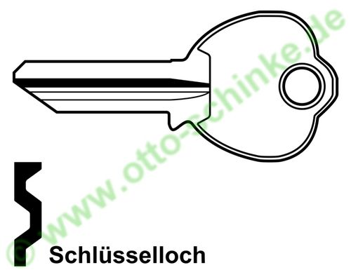 Schlüsselrohling PHF2R
