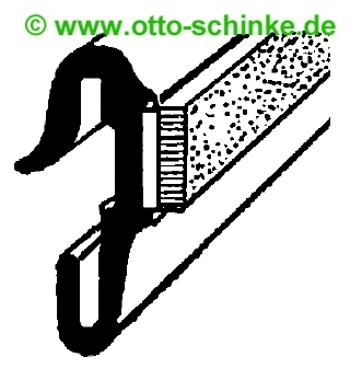 Kantenschutz Gummi-Profil Klemmb 2,0 - 4,0 mm - Günter Schinke eK