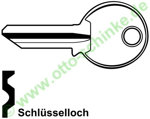 Schlüsselrohling KH 1586